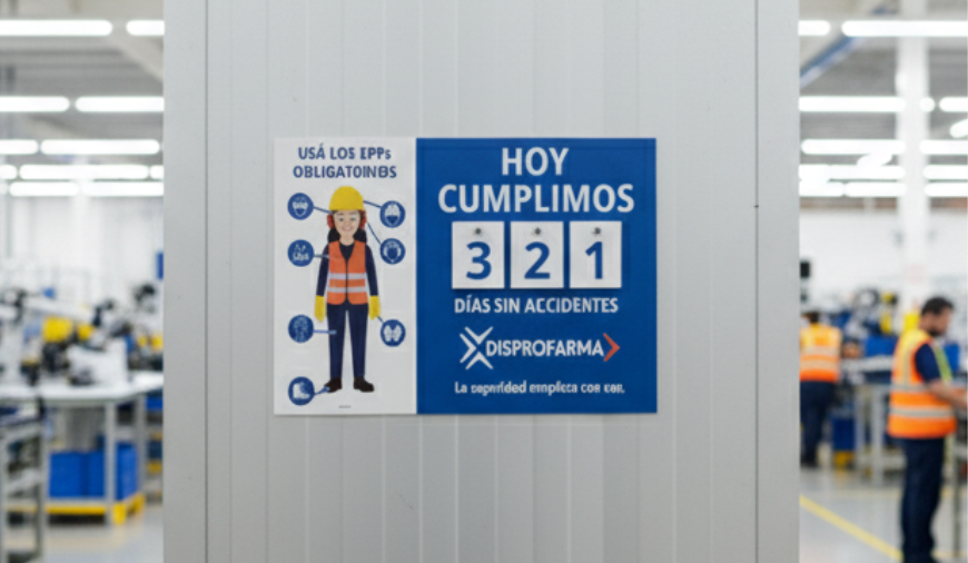 Cartel de Días sin Accidentes A